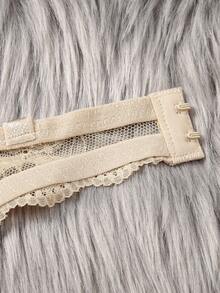 SHEIN 2 件女士蕾丝抹胸文胸带钢圈，浪漫性感，夏季无肩带防滑文胸，可拆卸隐形肩带，百搭穿着 - 彩色 - 查看 6