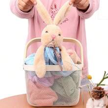 1/2 Packs Coral Fleece Hanging Hand Towels For Bathroom&Kitchen,Super Soft Rabbit Design Appease Towel, Super Soft Water Absorbent Decorative Hand Towels Cleaning Cloth Dish Cloths Kitchen Towel - Multicolor - View 3