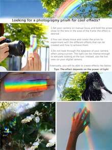 SHEIN 光学水晶棱镜 K9 玻璃光谱反射器彩虹制作器摄影道具创意照明非电动礼品桌面装饰家居办公室书房