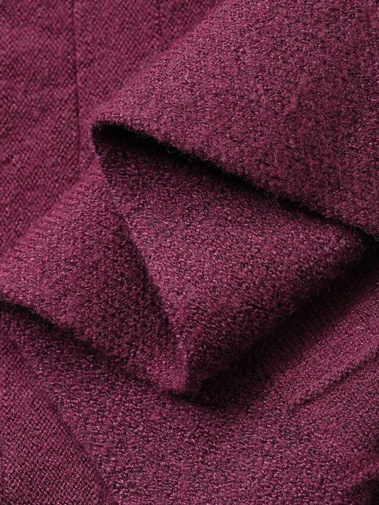 Women's Elegant Solid Color Short Sleeve Crew Neck Sweater And Mermaid Hem Skirt 2-Piece Set, Autumn