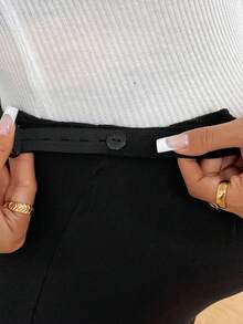 SHEIN 孕妇纯色高腰修身打底裤，适合孕妇