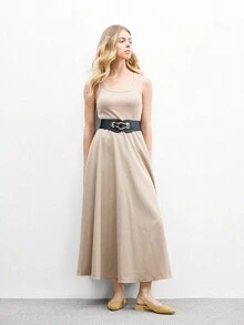 CUCCOO BIZCHIC Giày sandal đế bệt mũi nhọn thường ngày Cuccoo dành cho nữ - màu nâu - Xem 10