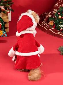 PETSIN Pet Christmas Outfits, Dog Christmas Transformation Attire, Classic Christmas Party Wear - Multicolor - View 3