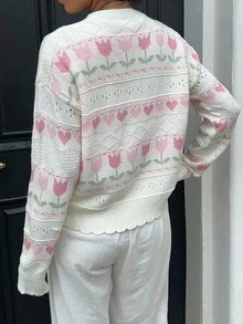 Sunnyshic Áo khoác cardigan màu pastel đa năng thường ngày dành cho nữ - Nhiều màu - Xem 2