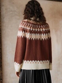 Arave 女士复古针织套头衫 - 彩色 - 查看 3