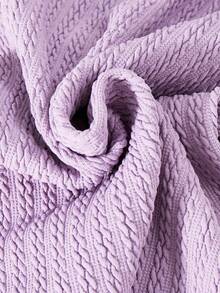 Teenager Mädchen T-Shirt Set, modisches Farbblockdesign, weißer Kontrastkragen, geschwungener Saum, kombiniert mit Hosen, lässig & einfach, College-Stil, geeignet für den täglichen Gebrauch & Schule