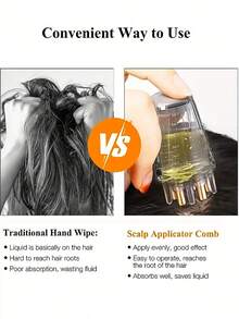 1pc Mini Oil Comb, Scalp Massager, Nourishing Hair Growth Serum Comb, Essence, Nutrient Liquid, Conditioner, Essential Oil Applicator To Precisely Deliver Liquid Or Oil To Hair Roots,Hair Clips,Hair Accessories