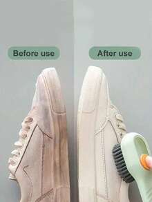 SHEIN 1Pc Multi-Purpose Soft-Bristle Brush For Shoe Cleaning, Prevents Damage - Multicolor - View 6
