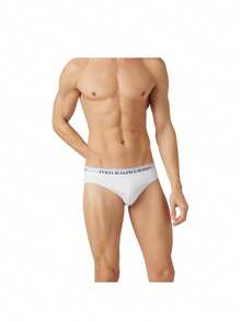 Ralph Lauren Men's Letter Tape Waist Briefs - White - View 2
