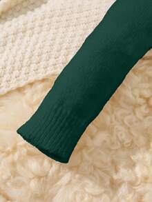 1pc Kids Casual Loose Fit Turtleneck Sweater, Suitable For Children's Outfits, Young Boy Clothes, Back To School Sets, Suitable For Birthday Party, Evening Party, Wedding, Christening, School Opening Ceremony, Daily Wear, Travel, Sports, Autumn/Winter Season Fall