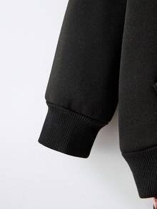 Maija Kids Maija Kids 2件套少女字母印花连帽衫和裤子套装 - 黑色 - 查看 9