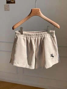 Comfortcana Apricot Wide-Leg Corduroy Shorts With Pockets Comfortable And Stylish For Everyday Wear Women Shorts Comfortable Shorts Soft Shorts