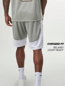 Short d'entraînement performant ARC pour l'activité physique, la course, le basket-ball, séchage rapide, fitness, salle de gym, entraînement - Gris - Voir 2