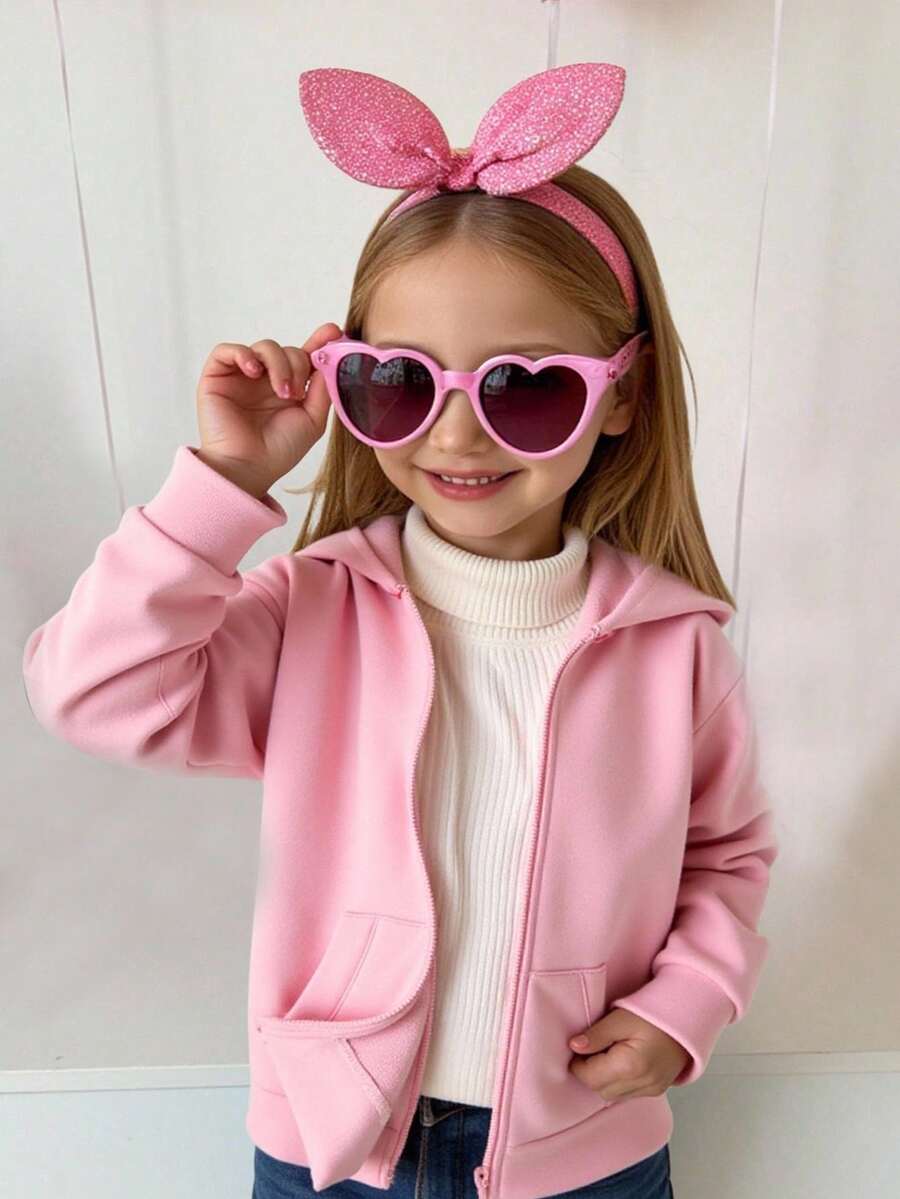 Cute Pink Sweatshirt For Young Girls, Fresh Sky Blue Tie-Dye, Casual Loose Round Neck Comfortable Daily Wear Long Sleeve Hooded Sweatshirt, Suitable For Autumn And Winter, Easy And Comfortable, Autumn Layering, Fashionable Casual Wear, Pattern, Back To School, Autumn, Homecoming Fall