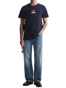 Diesel Men's T-Shirts Dark Blue - Navy Blue - View 3