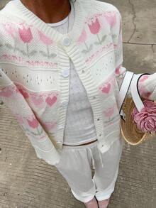 Sunnyshic Áo khoác cardigan màu pastel đa năng thường ngày dành cho nữ - Nhiều màu - Xem 6