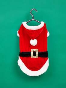 PETSIN Christmas Theme Pet Cosplay Santa Claus Costume, Suitable For Cats And Dogs