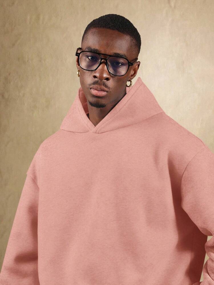 Oversized Pullover Hoodie With Drawstring Closure