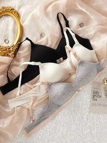 少女无缝无钢圈文胸，适合发育期少女的舒适文胸，多功能文胸