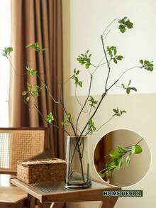 1/3/5/8/10pcs,Artificial Banyan Leaves, Long Stem - Perfect For Flower Arrangements, Home Office - Can Be Used As Vase Fillers And Bouquets - Perfect Home Decor, Office Decor, And Mother's Day Gifts Back To School Room Decor School Supplies - Green-long Branches - View 2