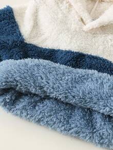 SHEIN 可爱撞色蓬松长袖卫衣，适合男宝宝，男女通用，适合宝宝冬季和深秋穿着 - 彩色 - 查看 8