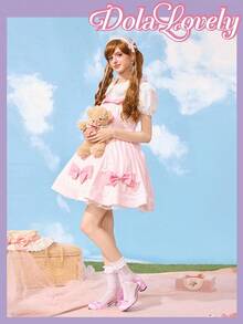 Dola Lovely Bow-Tied Mary Jane Elegant High Heeled Shoes