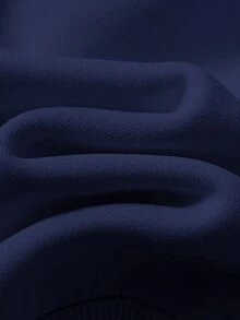 Cozy Pixies 2pcs Baby Boy Cartoon Bear Pattern Knit Soft Crew Neck Long Sleeve Pullover Sweatshirt And Elastic Waist Ankle Length Pants Set Fall Winter - Navy Blue - View 7