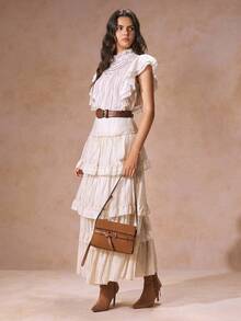 SHECARRY Casual Minimalist Fashion Commuter Versatile Daily Women Shoulder Bag