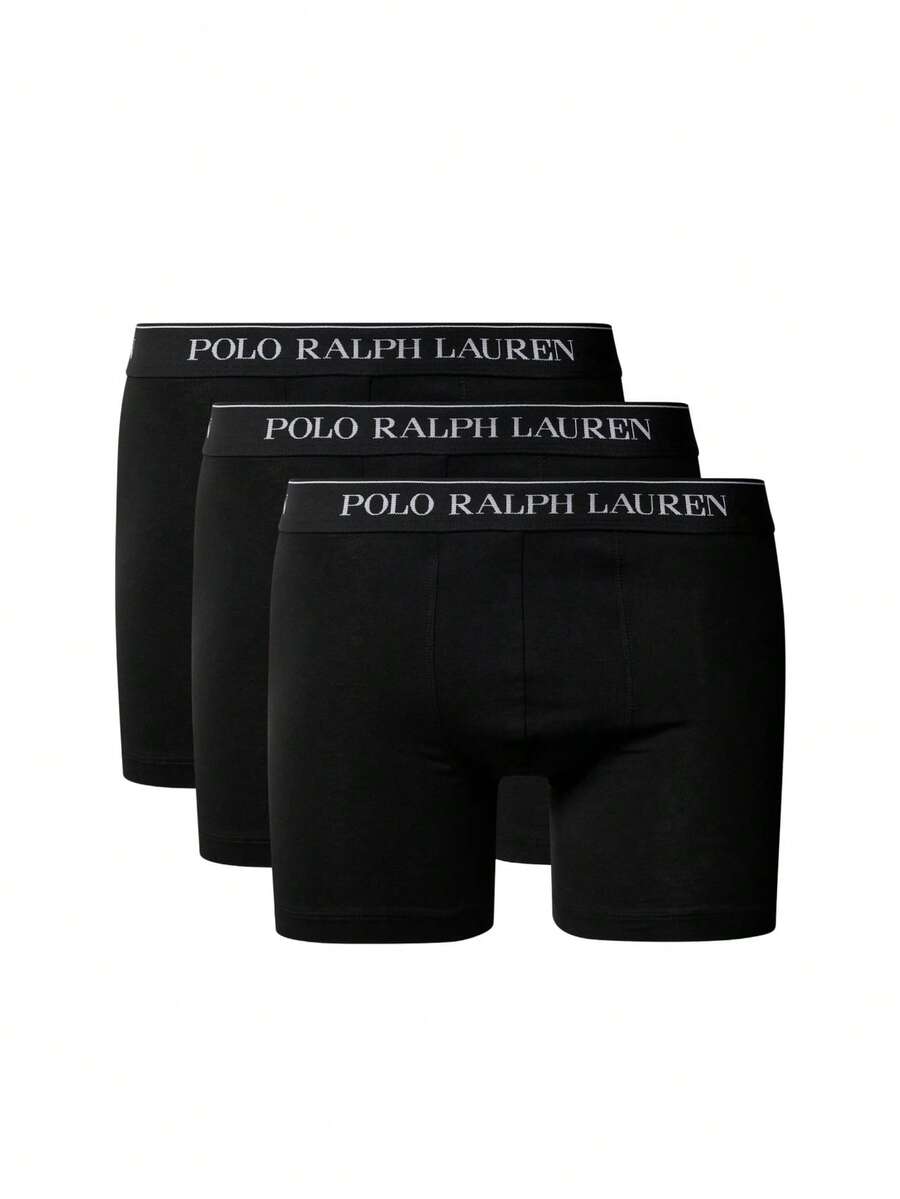 3 Pack Men's Trunks - Black - View 1