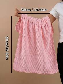 SHEIN 1/2 PCS Ultra Soft Coral Fleece Microfiber Bath Towels Lightweight Quick Dry Highly Absorbent Bathroom Towels For Home Hotel Gym Spa Travel Beach Yoga