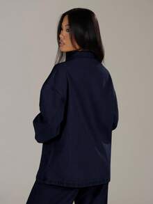 MUSERA 水洗牛仔口袋夹克，90年代春季可爱夏季休闲度假伊比沙岛音乐节演唱会西部街头风返校秋季冬季纳什维尔绿洲办公室工作时尚