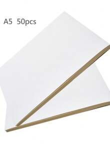 SHEIN 50 张可打印贴纸纸，“30*20 厘米”A4 自粘贴纸背衬，适用于手工剪贴簿喷墨打印机，白色哑光，返校 - 彩色 - 查看 12