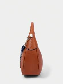 SHECARRY Geantă de mână la modă pentru femei, versatilă pentru naveta zilnică - Maro - Vizualizare 9