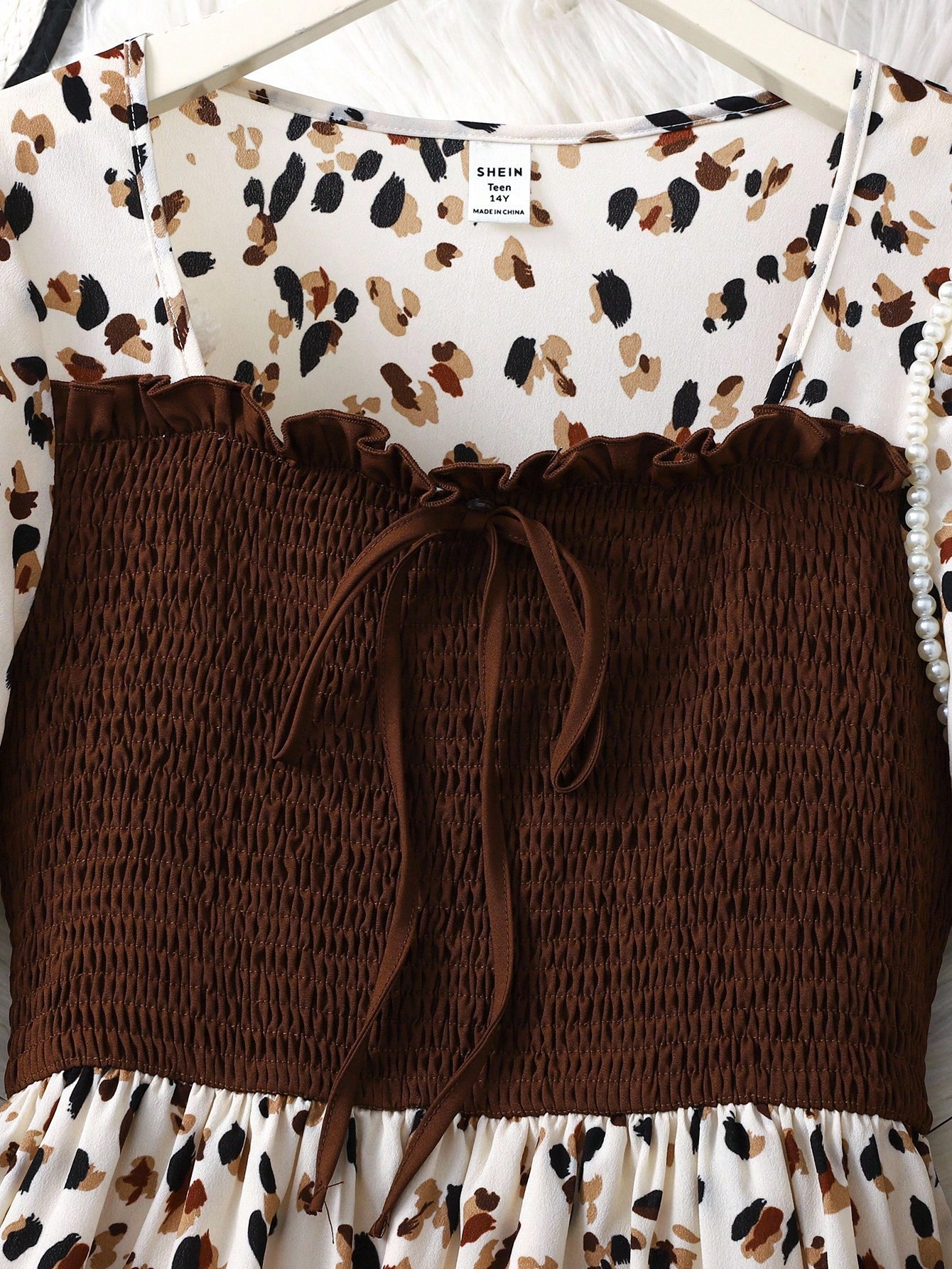 SHEIN فستان كاجوال متوسط الطول للبنات المراهقات، ب...