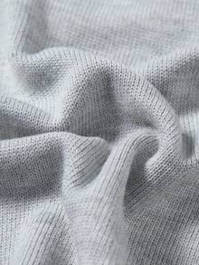 Claim Dot Men's Casual Cartoon Pattern Dropped Shoulder Loose Pullover Sweater, Autumn/Winter - Multicolor - View 5