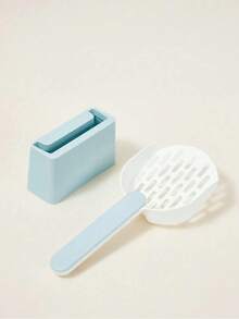 Zazumi Cat Litter Scoop Plastic Cat Litter Shovel With Base Self Cleaning Cat Litter Box Shovel Kitten Toilet Clean Tools Cat Supplies - Multicolor - View 4