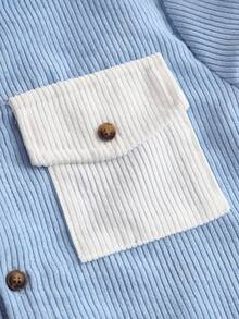 SHEIN 2pcs Tween Boy Casual Corduroy Jacket And Pants Set. Soft And Comfortable, Suitable For Autumn/Winter Wear. This Simple And Practical 2 Pieces Outfit Is Great For Everyday Casual Wear. Fall