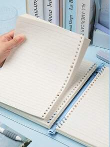 SHEIN Quaderno a spirale A5 da 120 pagine, copertina morbida e trasparente con fogli staccabili perforati, design impermeabile, regalo a tema musicale per forniture per ufficio, scuola e università