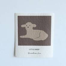 Joivida 1块清洁吸水洗碗布，不掉毛，防油，可爱卡通图案，厨房百洁布