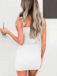 INAWLY Solva 3pcs Black, White And Gray Dresses, Fashionable For Summer - White - View 2