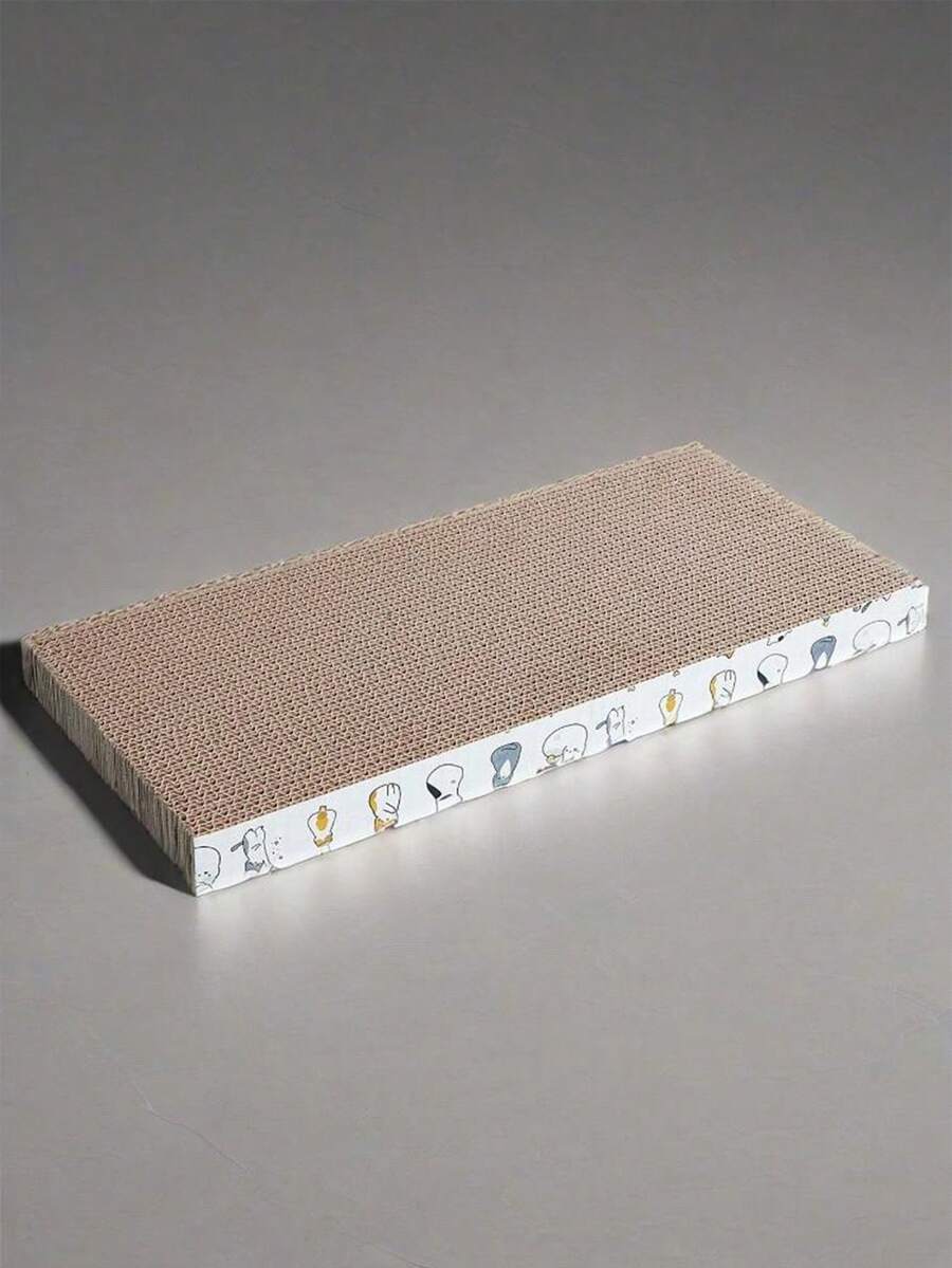 Zazumi 超大瓦楞纸板猫抓柱 - 耐用的室内猫抓柱，双面波浪纹设计，防滑底座，家具保护垫和爪子保护垫 - 彩色 - 查看 1