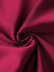 Modelyn Solid Color Satin Pleated Bowknot Waist Blouse Satin Blouse With Bow Maroon Blouse Dark Red Satin Top Wine Red Top Burgundy Satin Blouse Burgundy Satin Top Satin Top With Bow Wine Red Formal Top Dark Red Satin Blouse Maroon Elegant Top