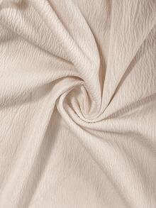 SHEIN LUNE Camisa de mujer de manga larga con cordones de unicolor casual, uso diario básico, camisa con botones y lazos de otoño/invierno, elegante ropa de calle de otoño para mujeres, casual para el aeropuerto, top para salir, estilo campestre elegante - Albaricoque - Ver 6