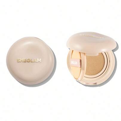 SHEGLAM Lock & Go Long-Lasting Cushion Foundation-Shell Brand Beauty Makeup Face Paint Cosmetic For Women Girls Perfect For Spring Summer Ideal For Y2K Fancy Fashion Suitable For Birthday Mother'S Day Gift Rave Party Ready Best Color