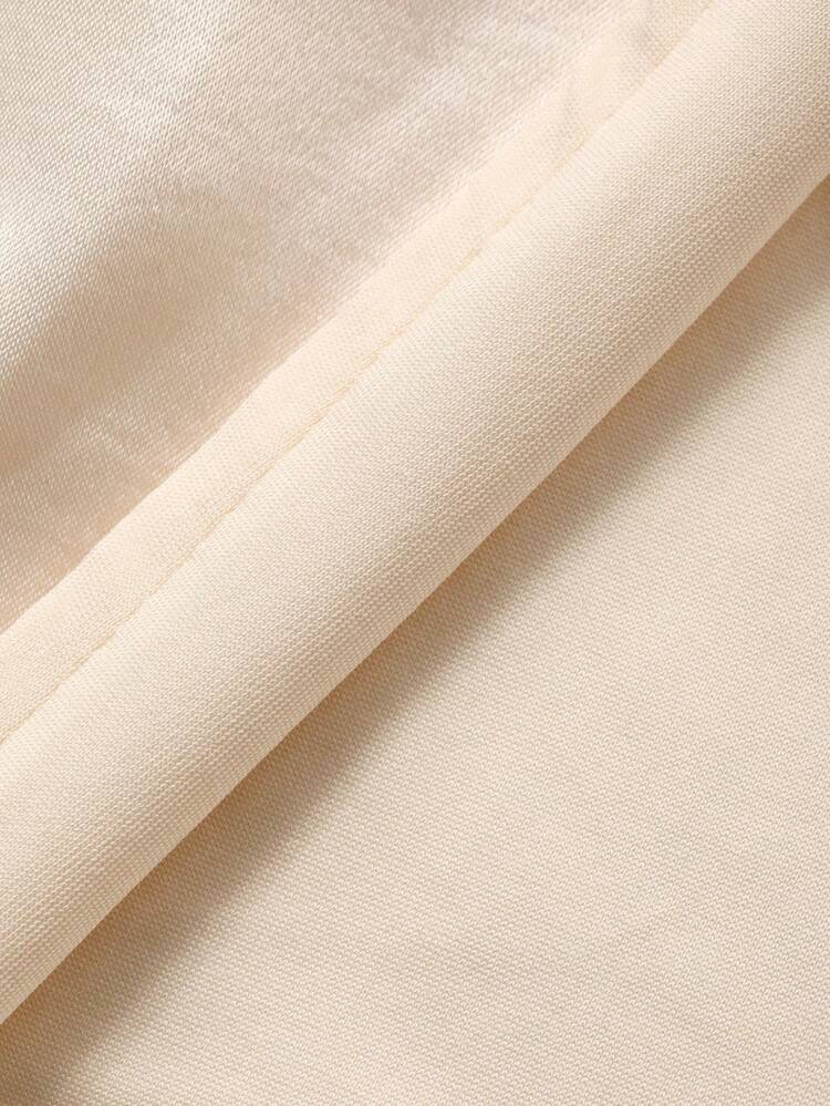 Women's Elegant Split Neckline Mid-Length Dress, Autumn