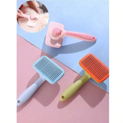 Zazumi 1 Lược chải lông thú cưng, dụng cụ chải lông cho mèo và chó, loại bỏ lông rụng, lược tẩy lông chuyên dụng cho thú cưng, lược kim chuyên dụng để làm sạch lông.