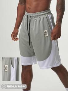 Short d'entraînement performant ARC pour l'activité physique, la course, le basket-ball, séchage rapide, fitness, salle de gym, entraînement - Gris - Voir 1