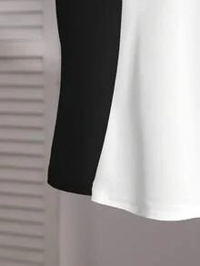 SHEIN EZwear 2 件女式方领短袖休闲修身性感 T 恤，适合秋冬造型，街头时尚，别致 - 彩色 - 查看 5