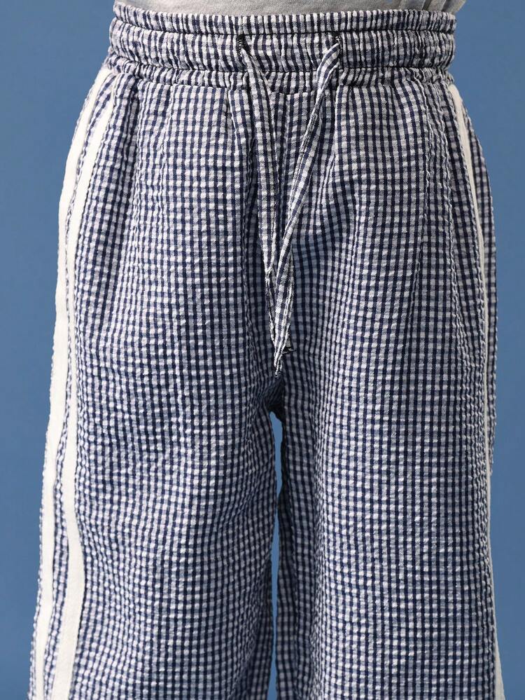 Oversized Cherry Sweatshirt With Gingham Check Pants