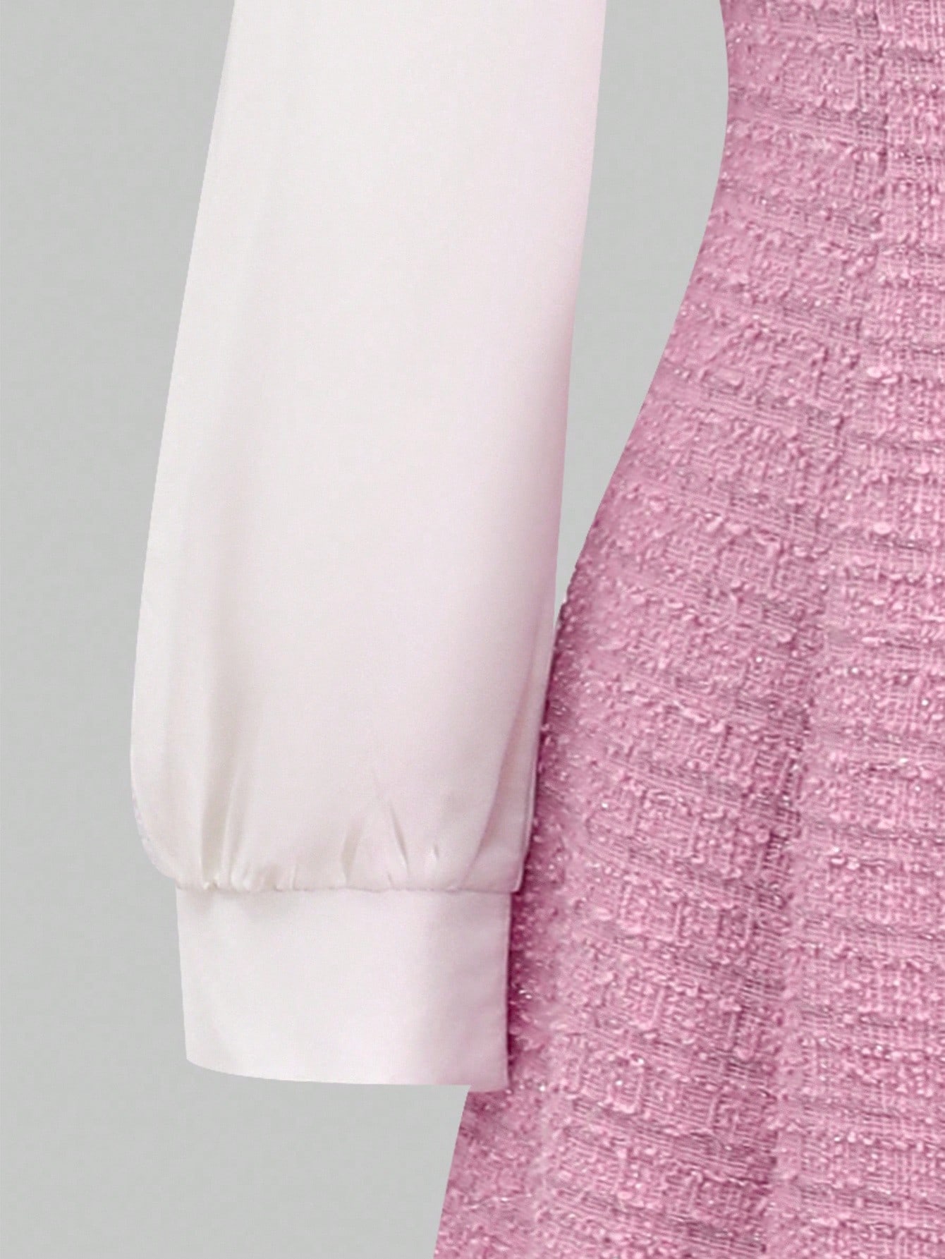 فستان بياقة وأكمام طويلة مريح وبسيط للفتيات المراه...